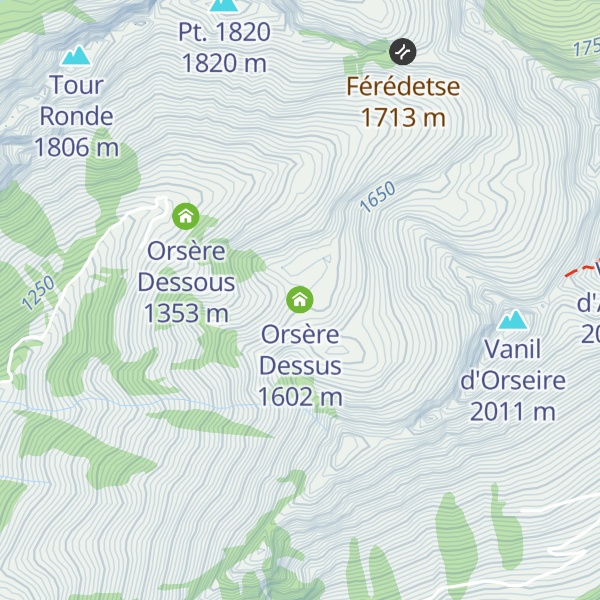 Map of Orsère Dessus