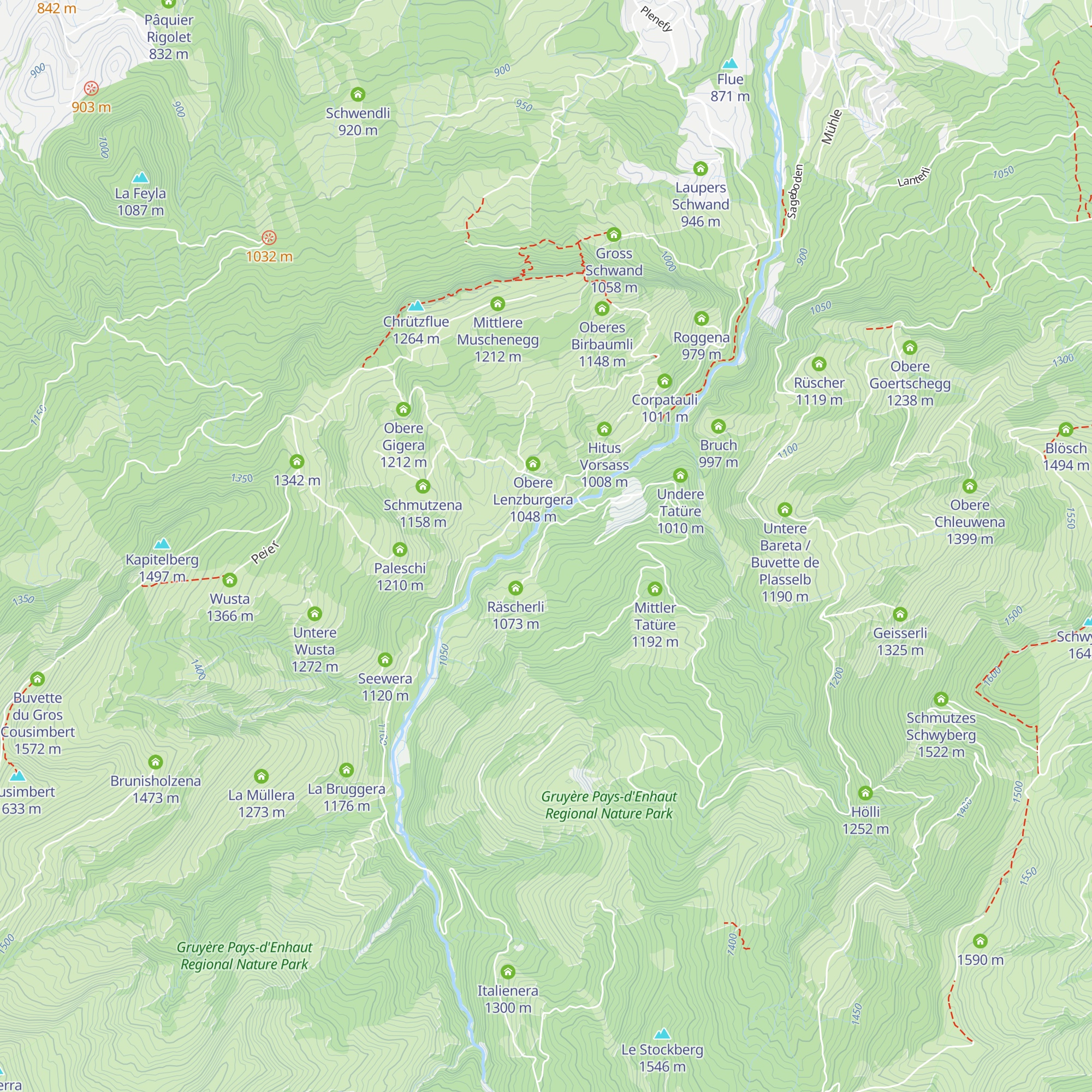 Undere Räschera map