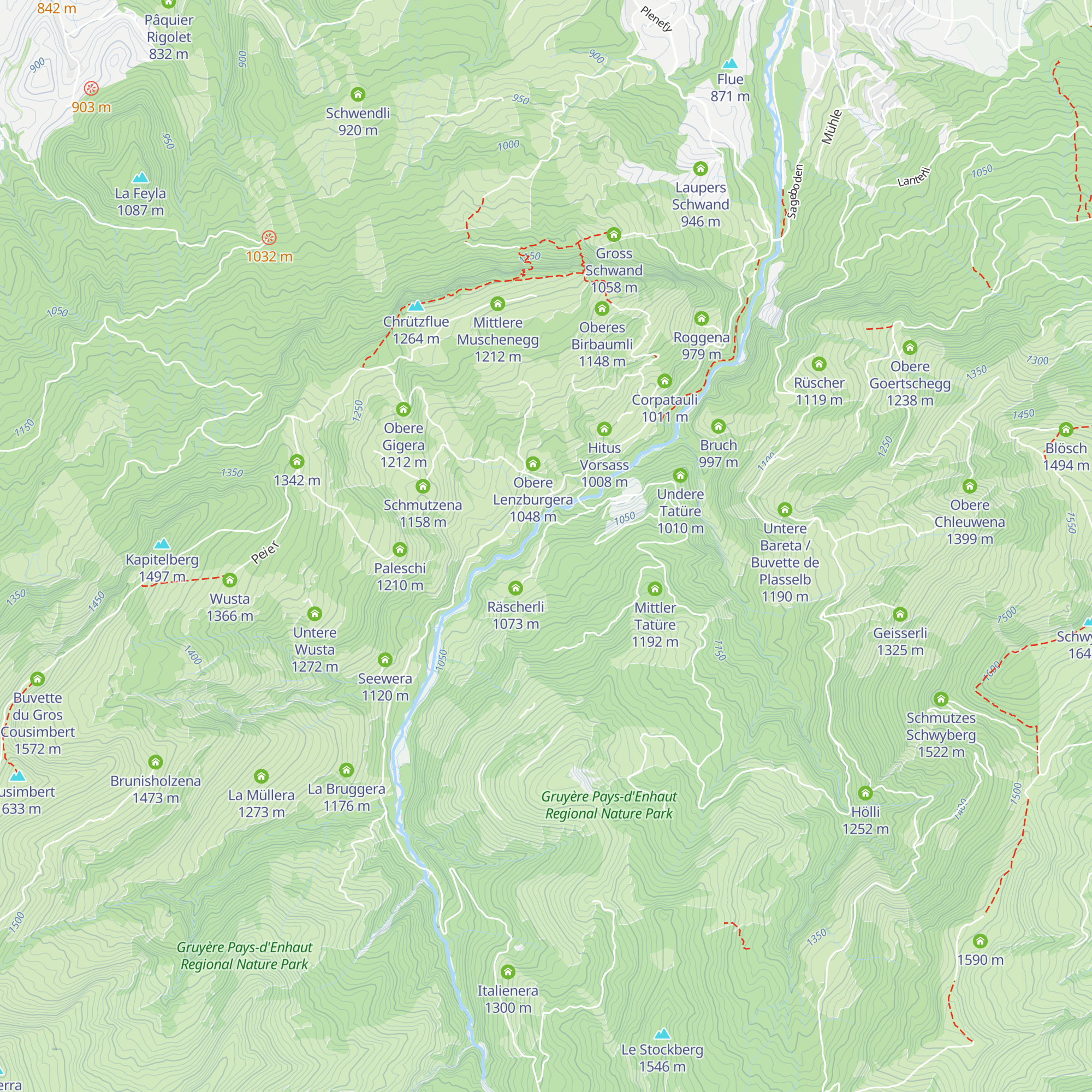 Undere Räschera map