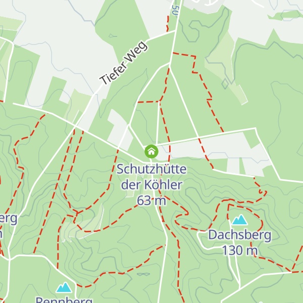 Map of Schutzhütte der Köhler