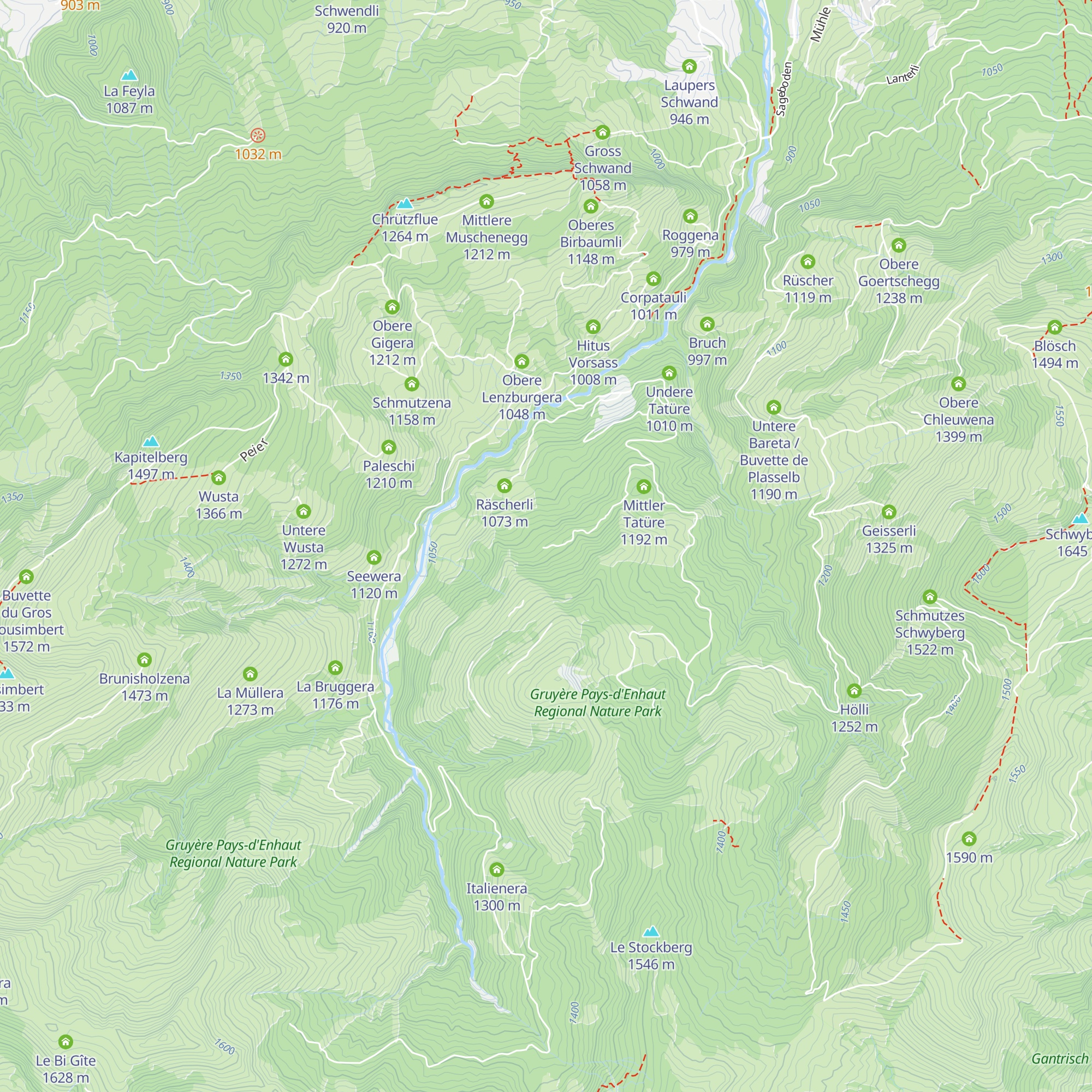 Ober Räschera map