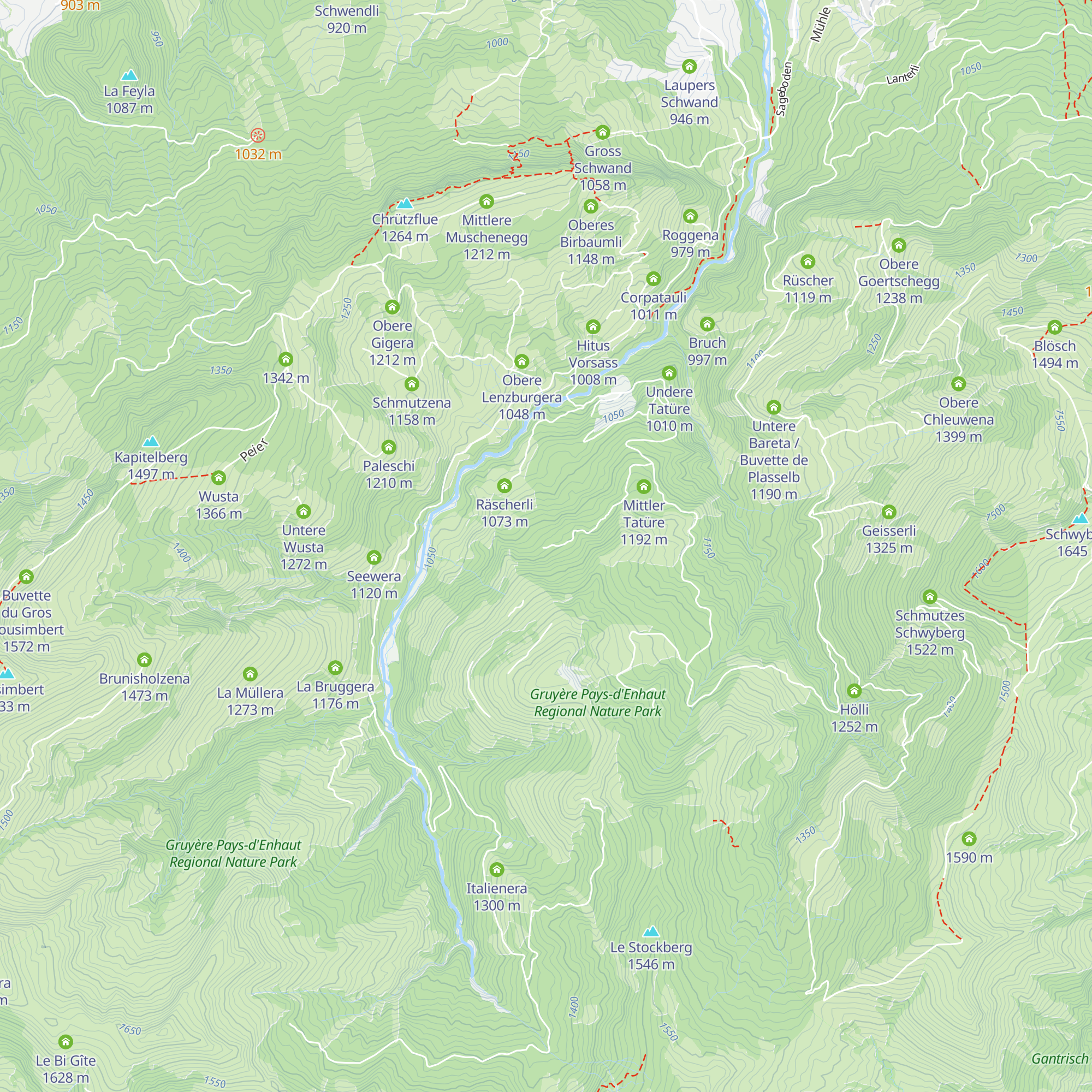Ober Räschera map