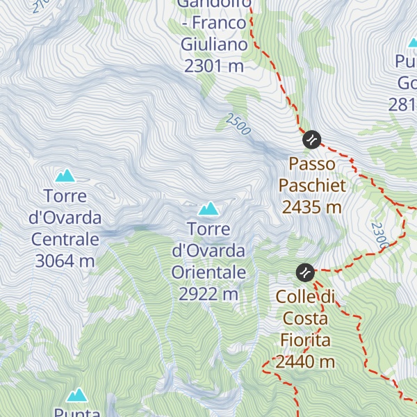 Map of Torre d'Ovarda Orientale