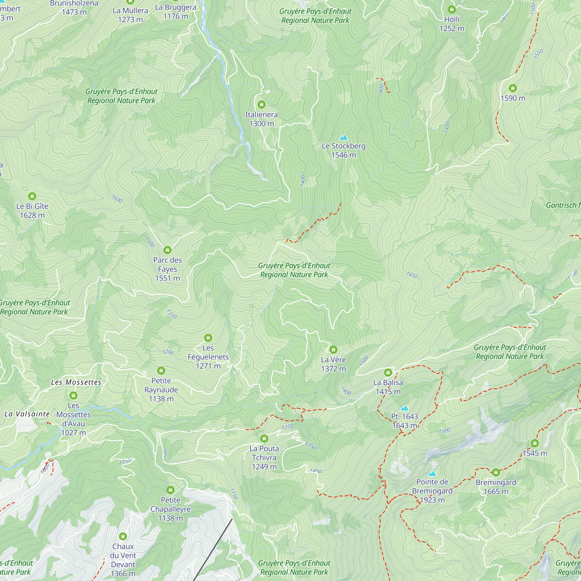 Plan Rosset d'en bas map
