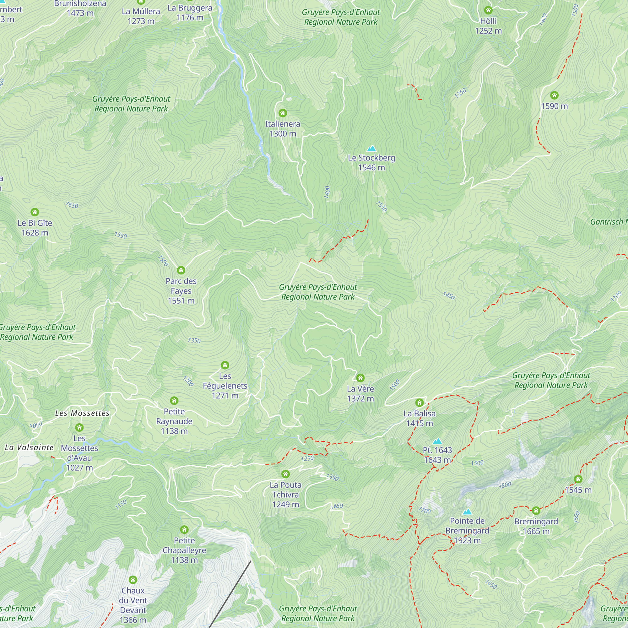 Plan Rosset d'en bas map