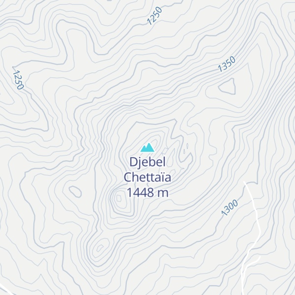 Map of Djebel Chettaïa