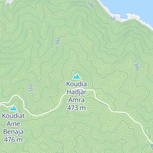 Map of Koudia Hadjar Amra