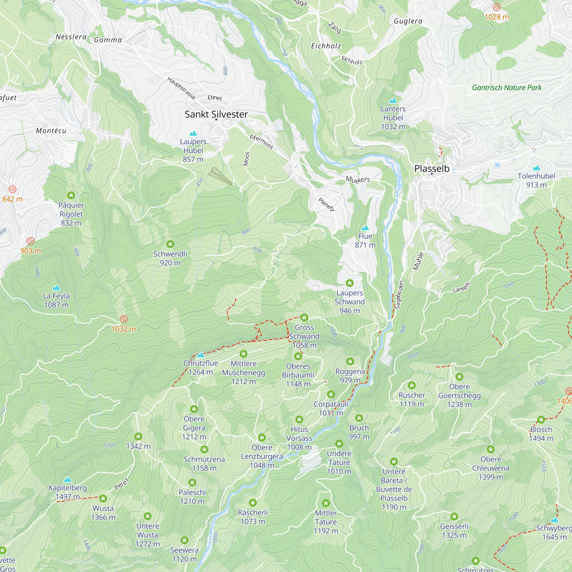 Römerswil Schwand map