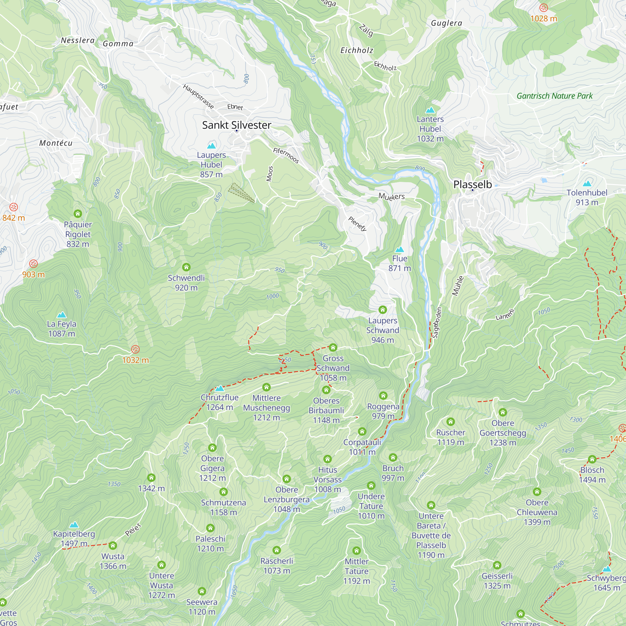 Römerswil Schwand map