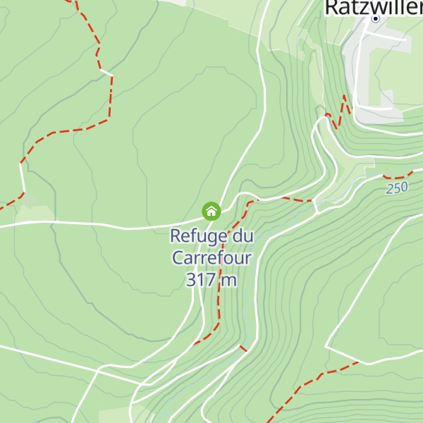 Map of Refuge du Carrefour