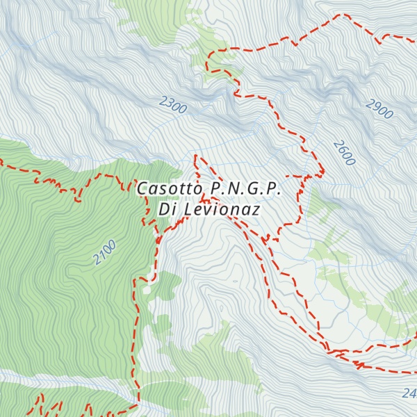 Map of Rifugio Privato Rosenkrantz Giorgio - P.N.G.P.