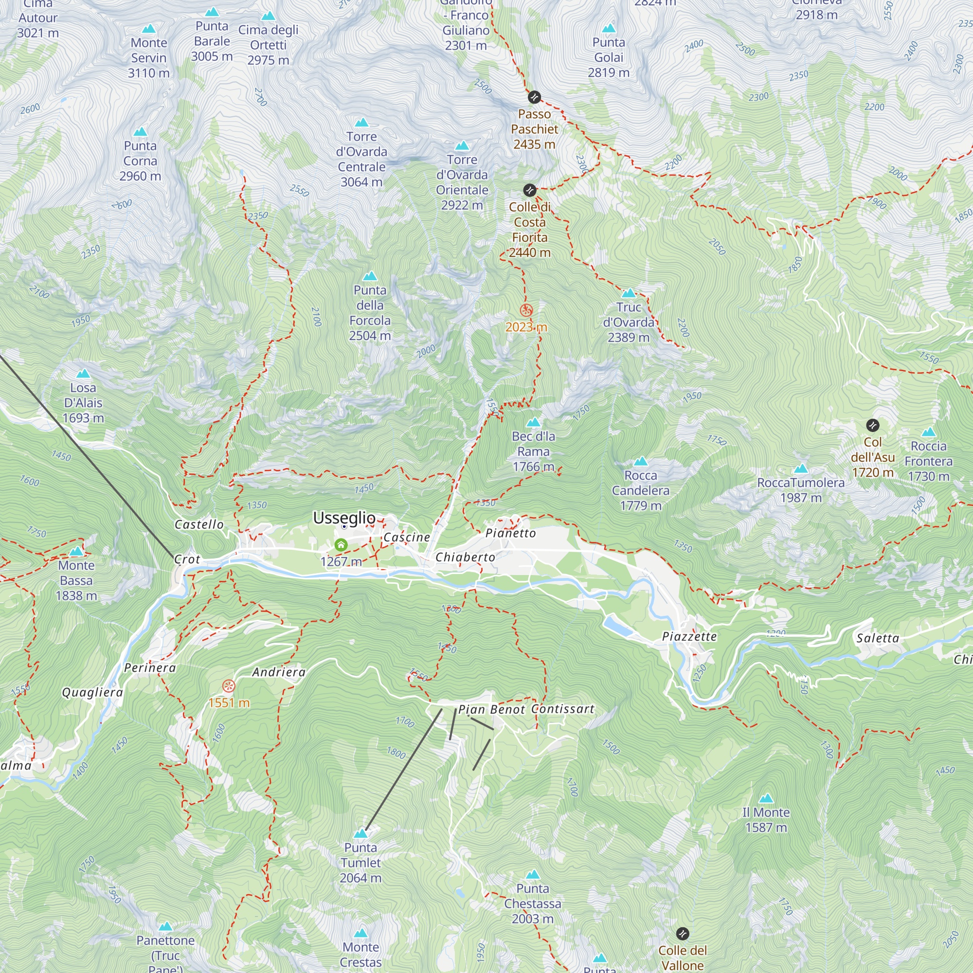 Cà 'd Giouvanina map