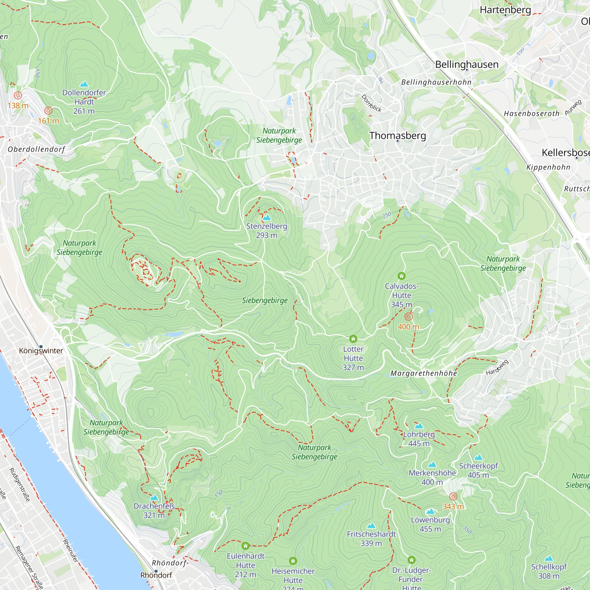 Rosenau-Hütte map