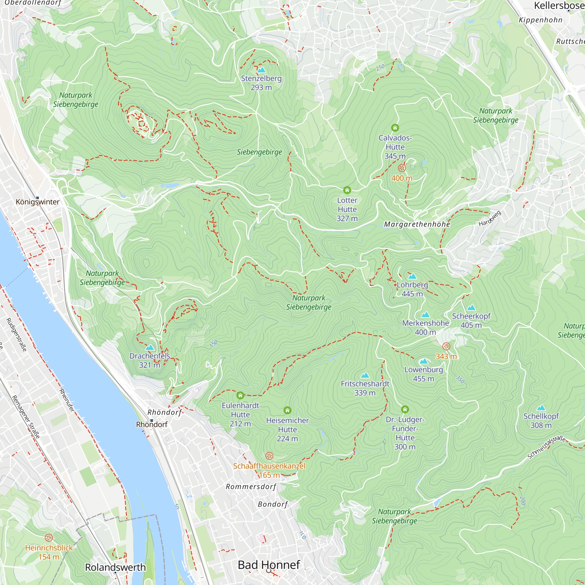 Walter Guilleaume Hütte map