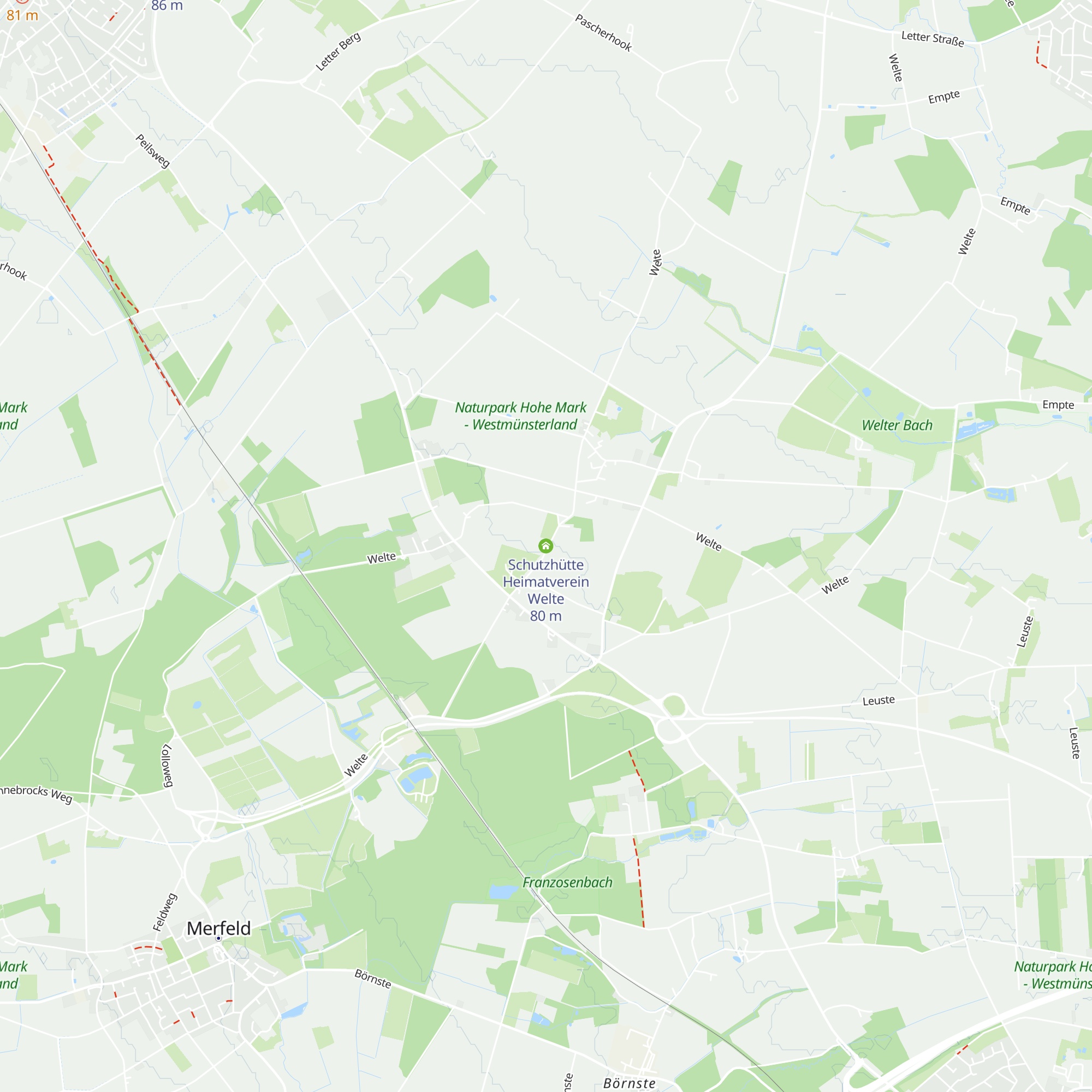 Schutzhütte Heimatverein Welte map