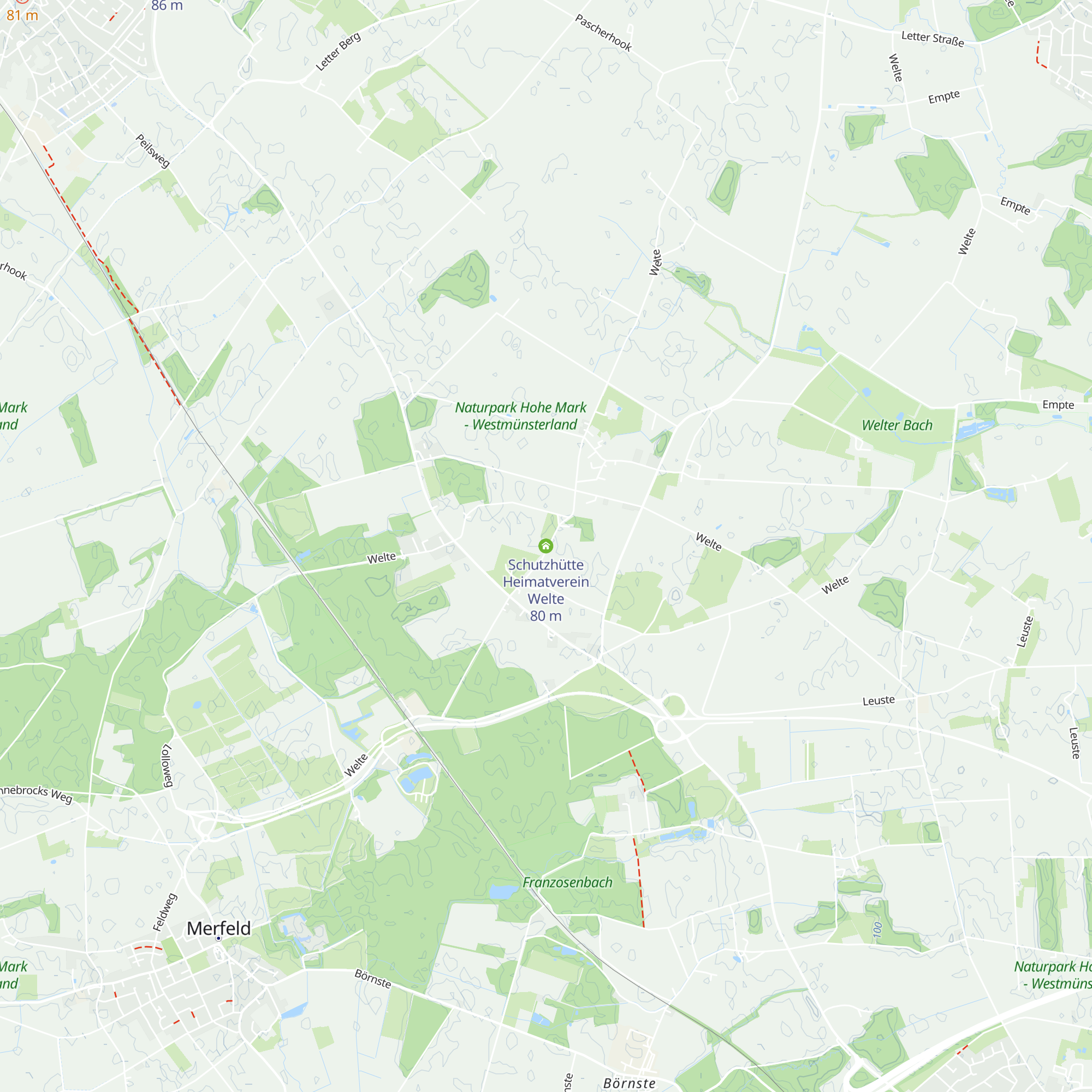 Schutzhütte Heimatverein Welte map