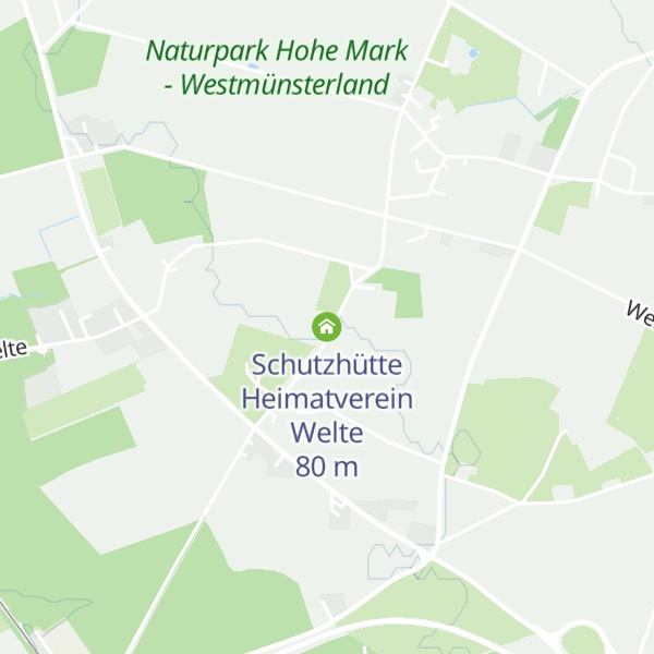 Map of Schutzhütte Heimatverein Welte