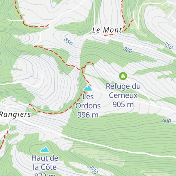 Map of Les Ordons