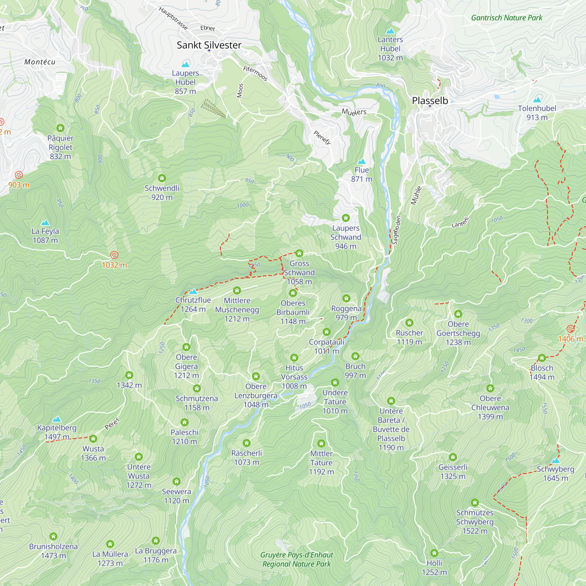 Oberes Birbaumli map