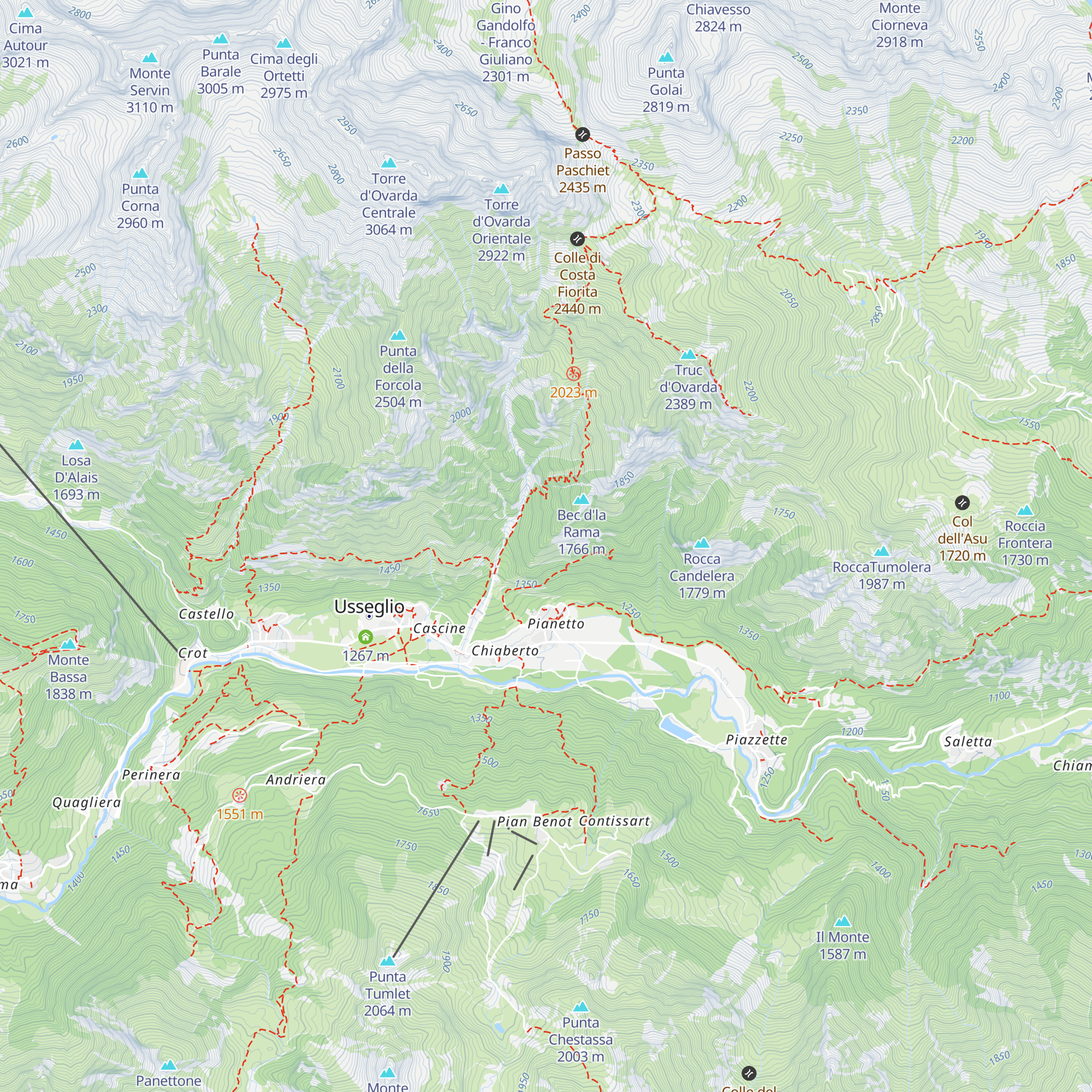 Sky Lodge map