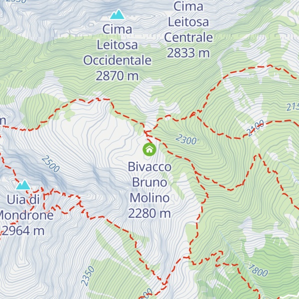 Map of Bivacco Bruno Molino