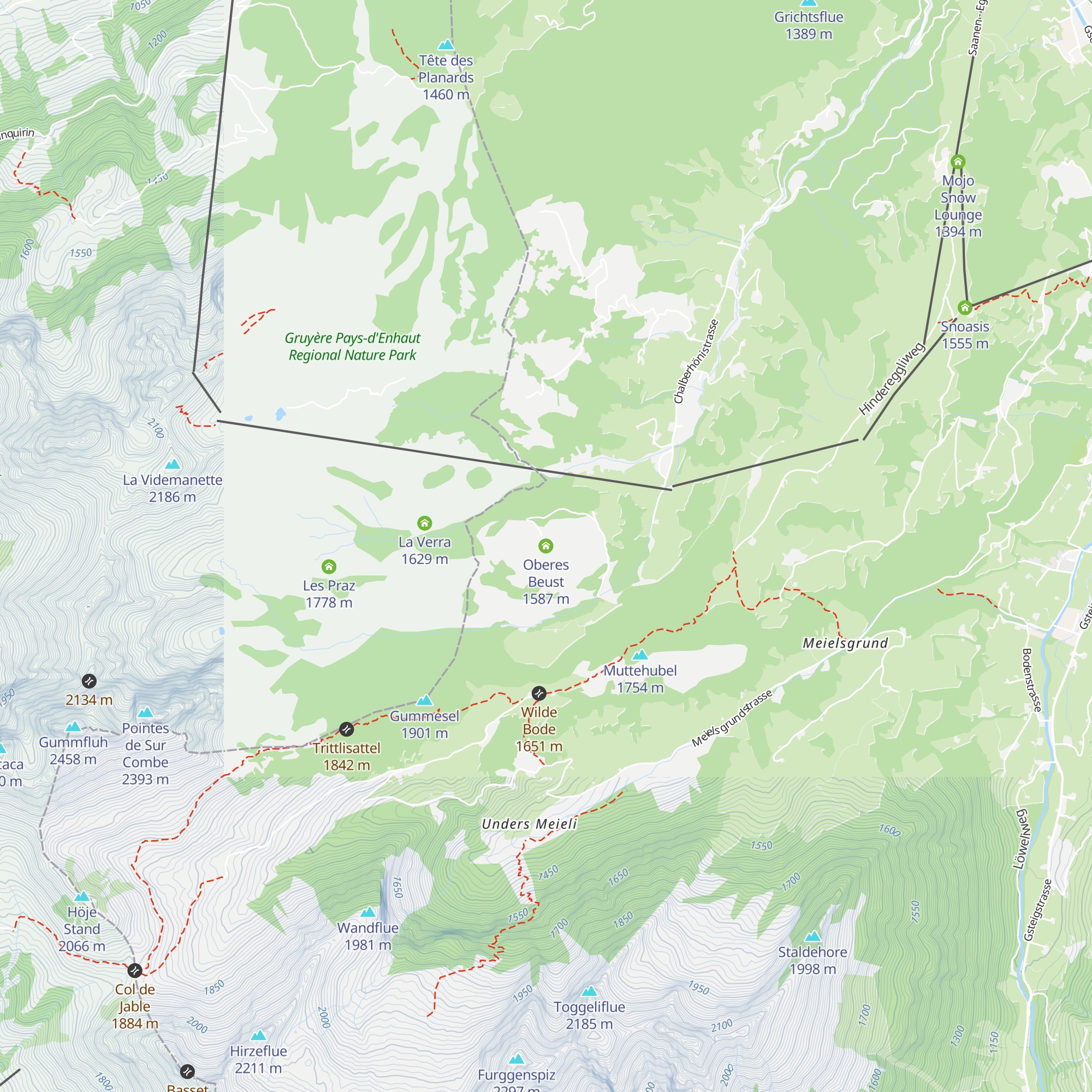 Oberes Beust map