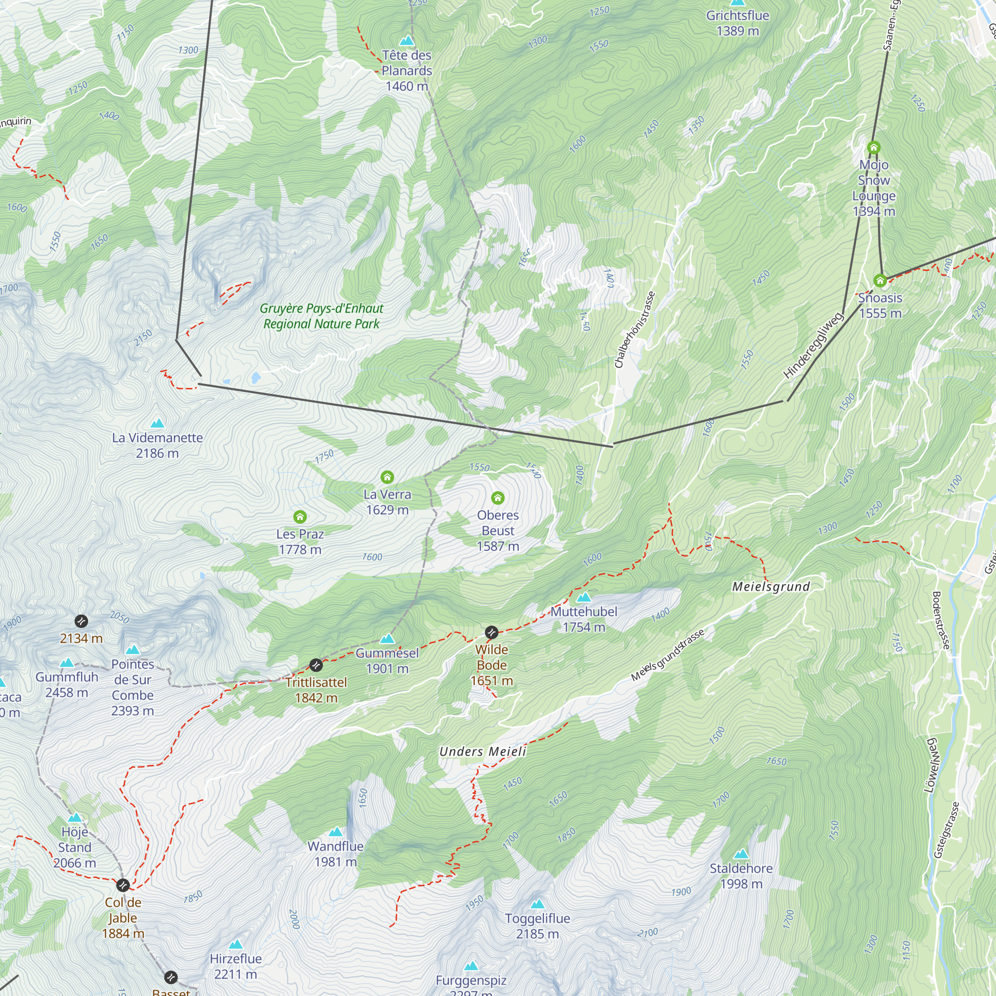 Oberes Beust map