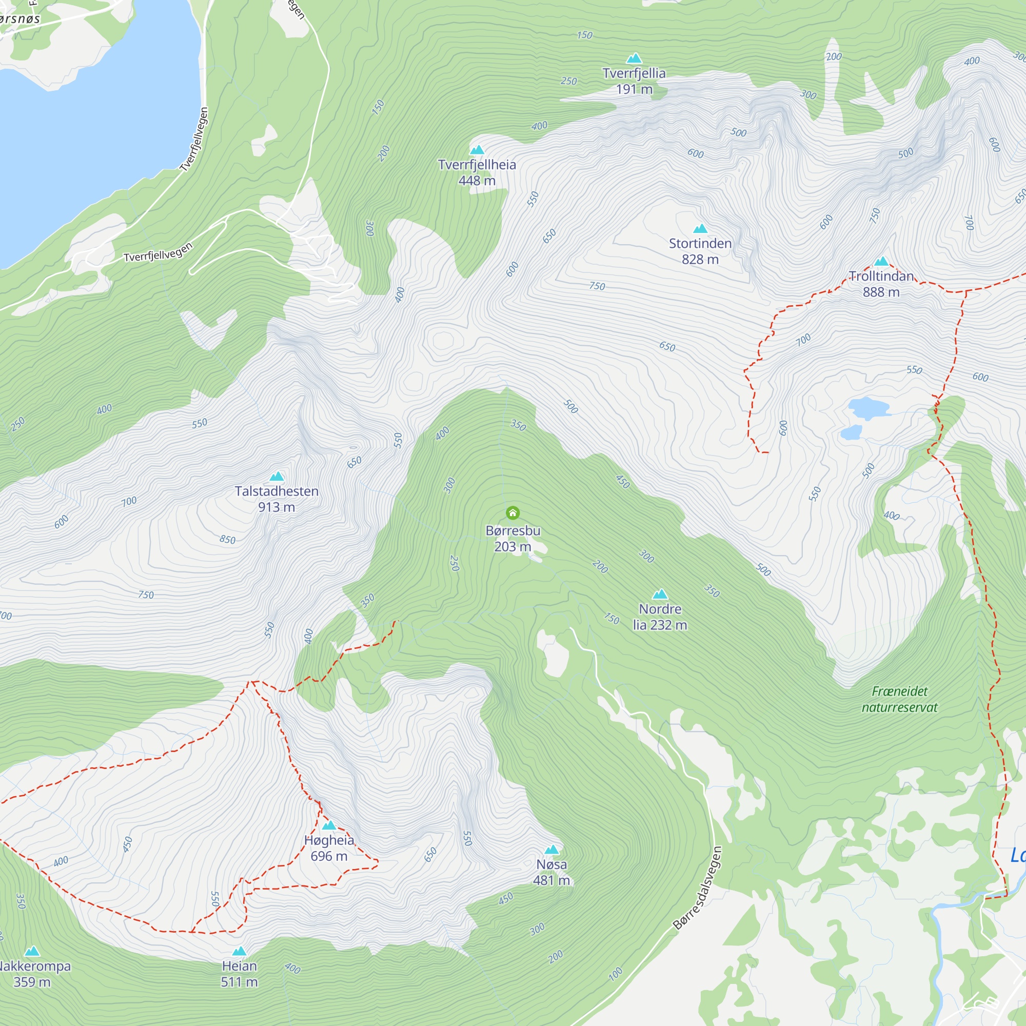 Børresbu map