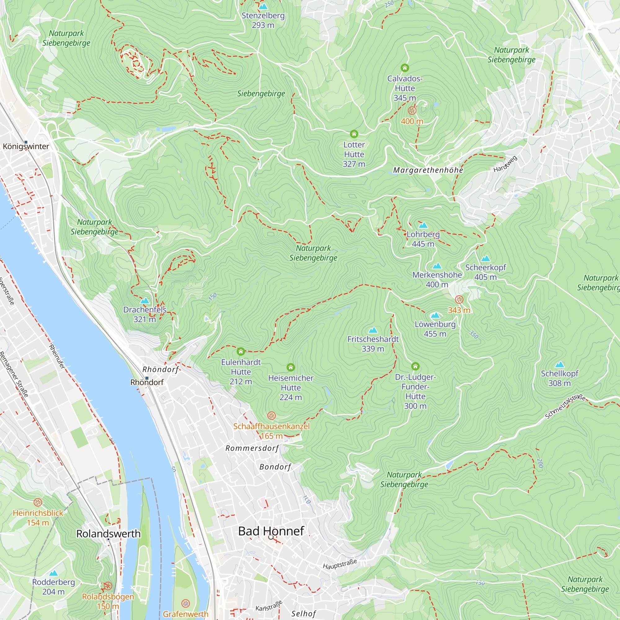 Breiberg Hütte map
