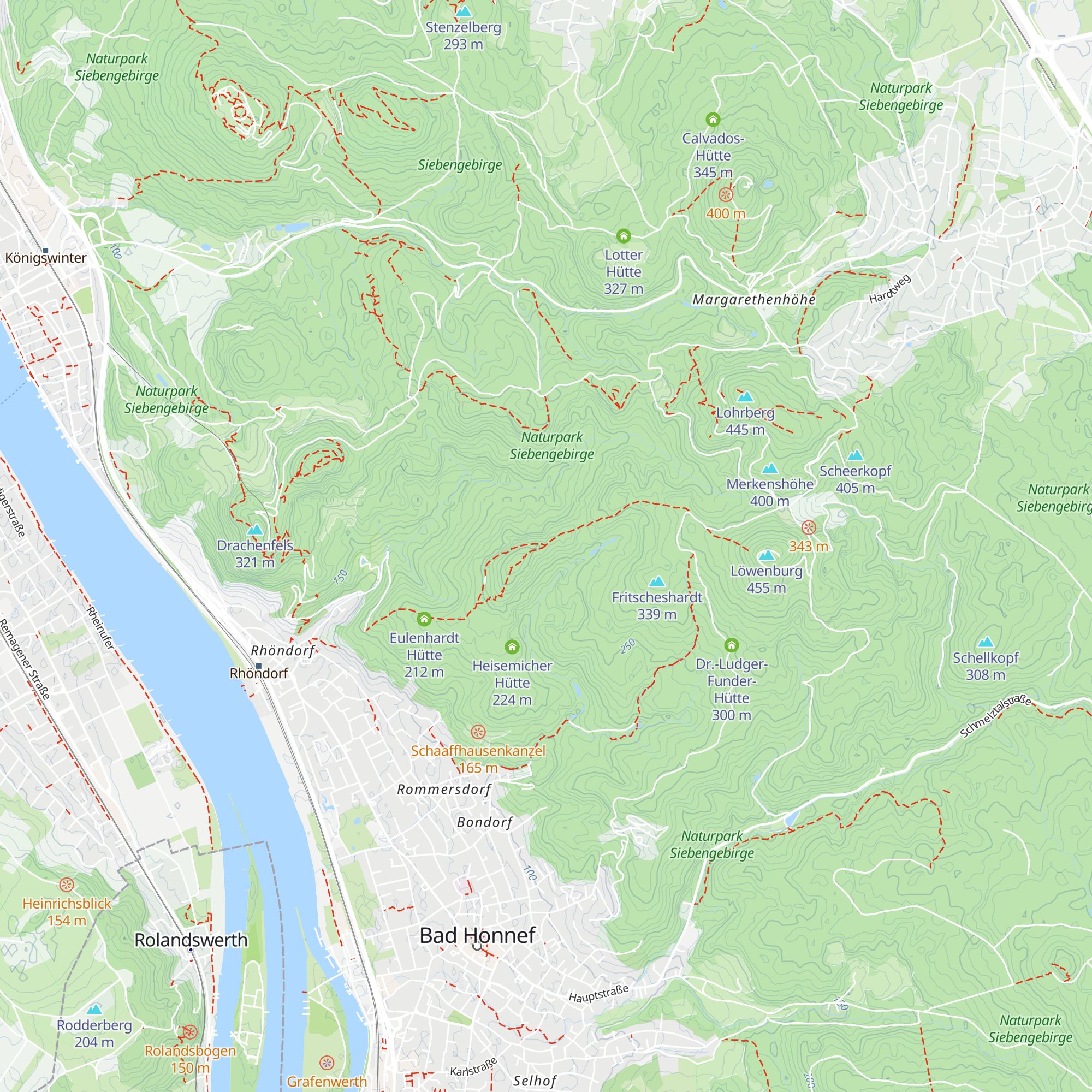 Breiberg Hütte map