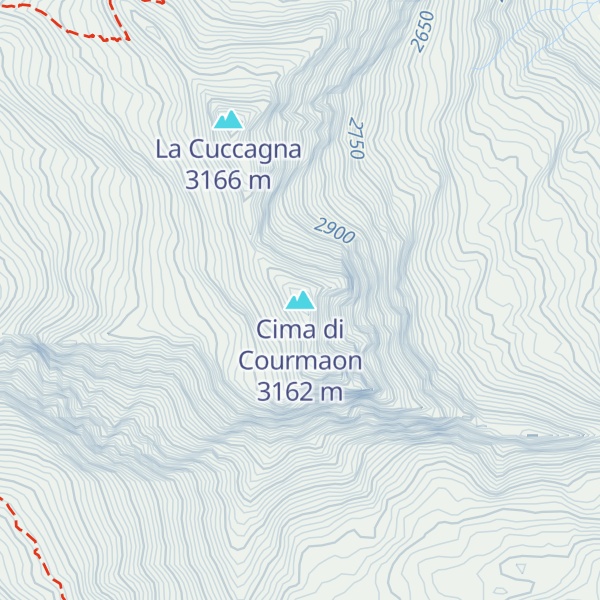 Map of Cima di Courmaon