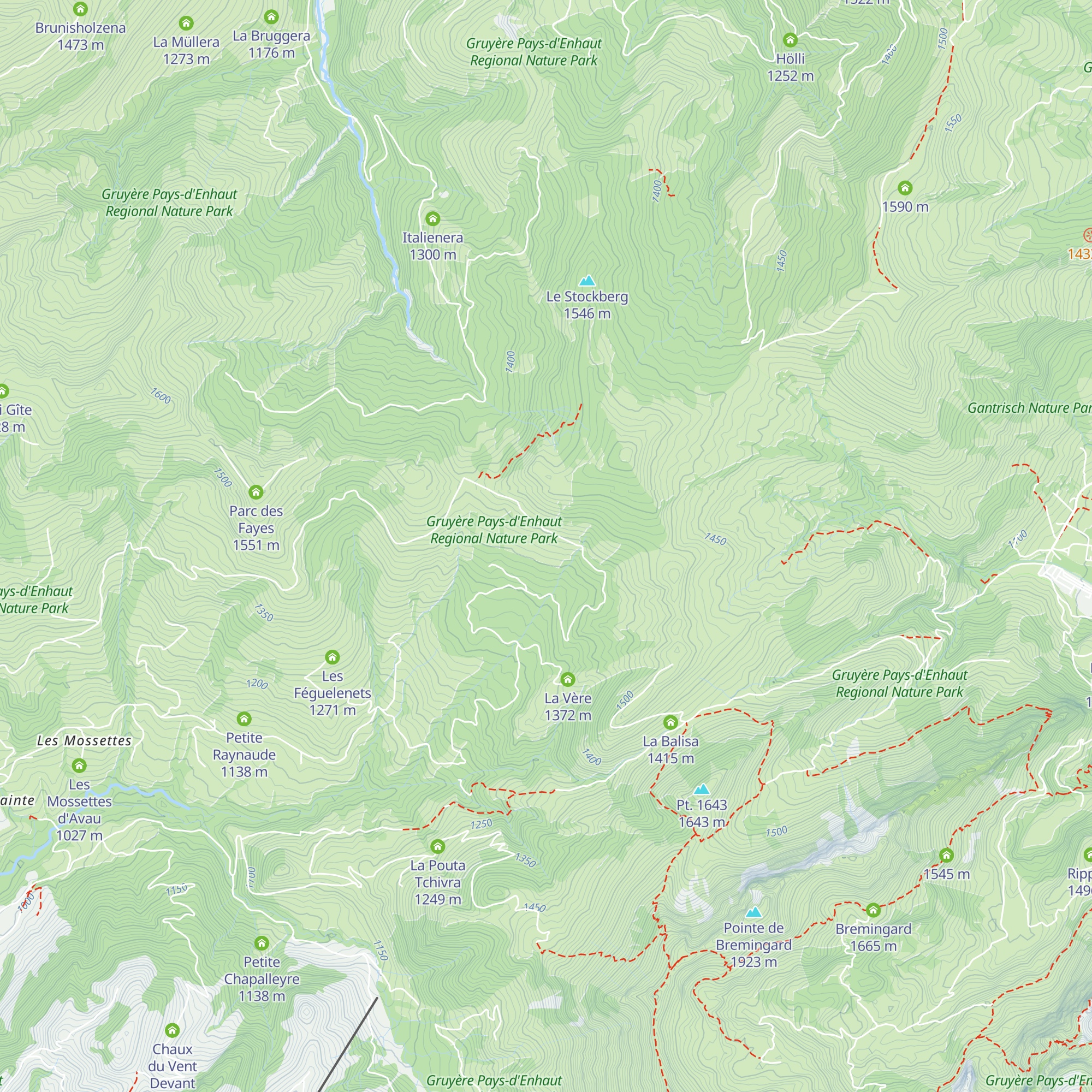 Plan Rosset d'en haut map