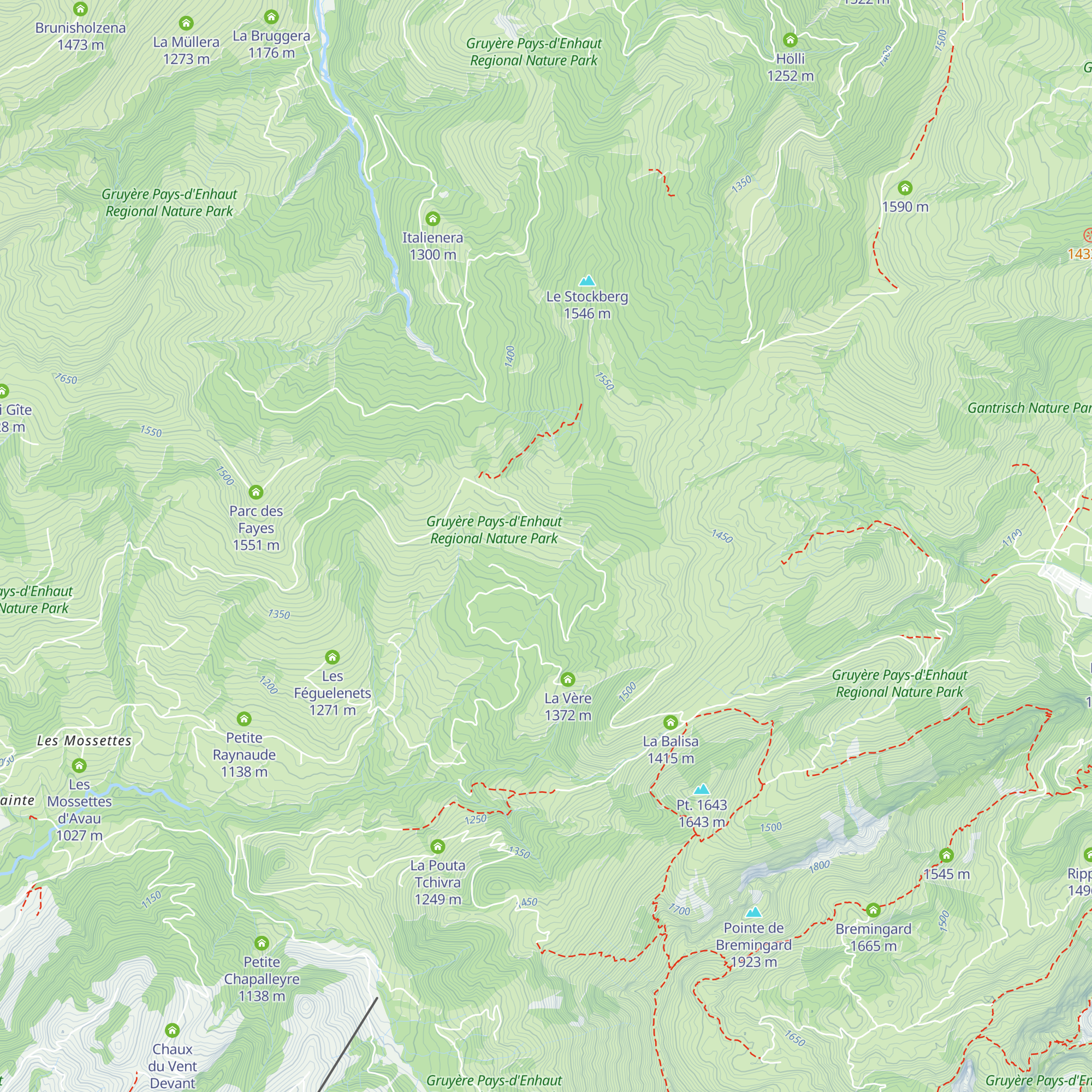 Plan Rosset d'en haut map