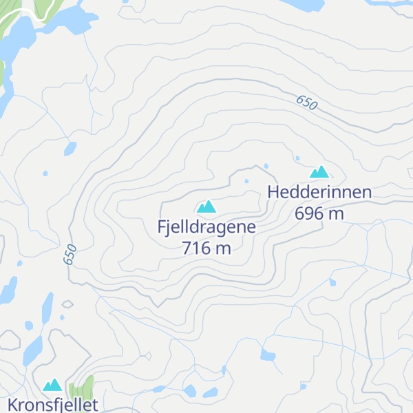 Map of Fjelldragene