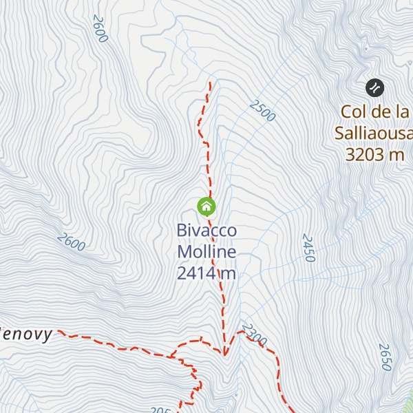 Map of Bivacco Molline