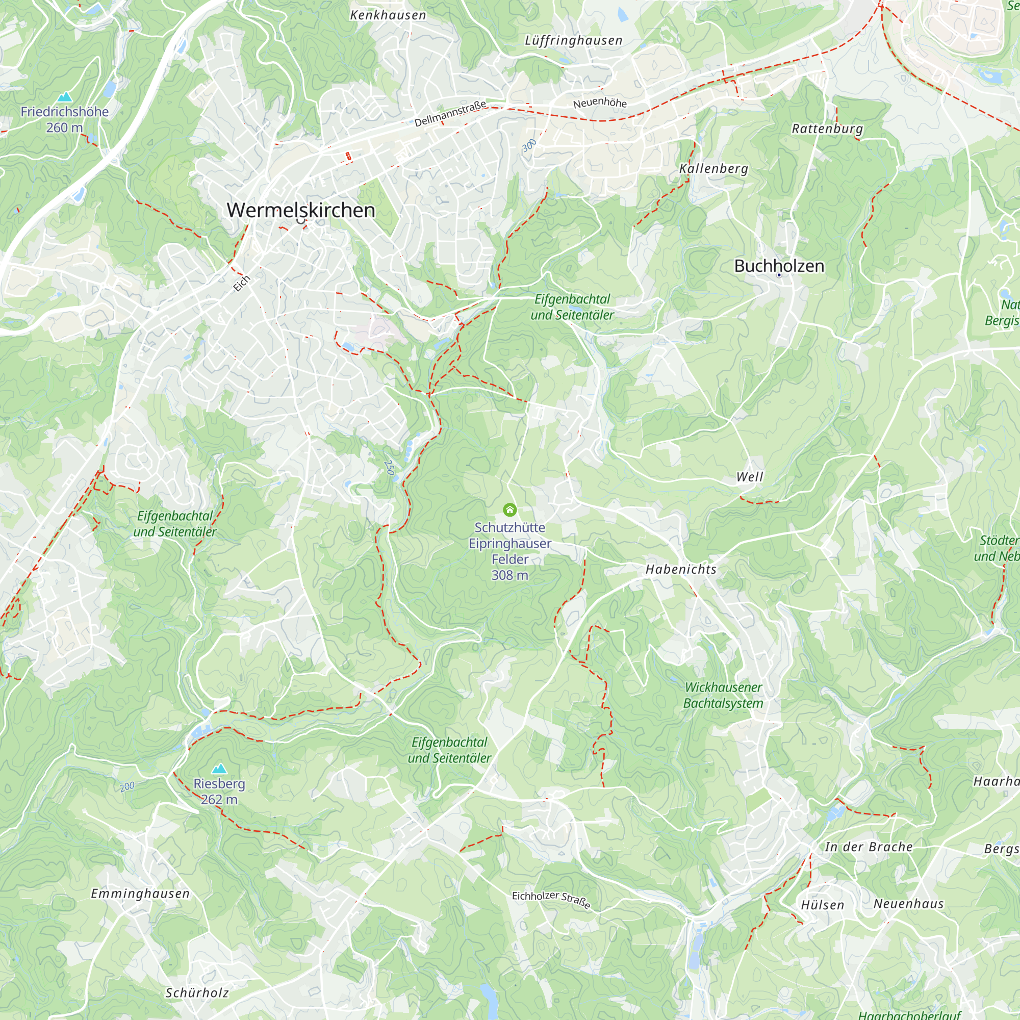 Schutzhütte Eipringhauser Felder map