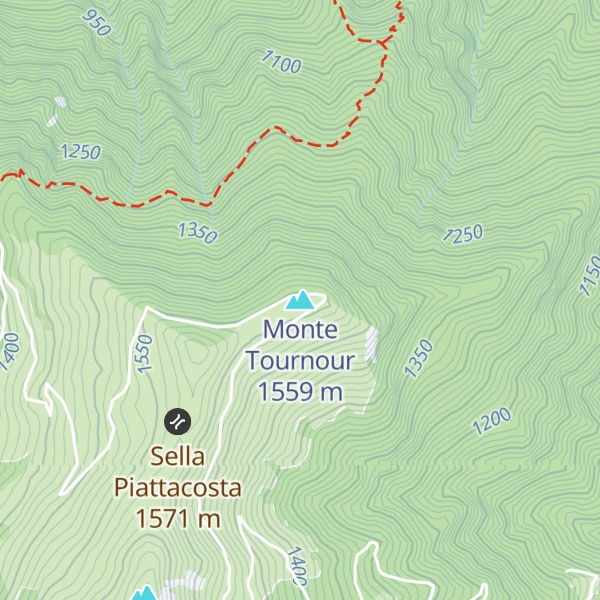 Map of Monte Tournour