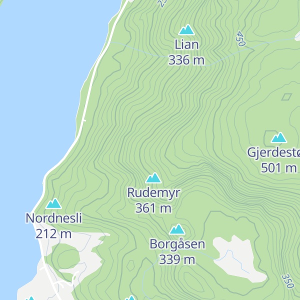 Map of Høgåsen