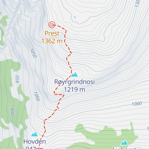 Map of Røyrgrindnosi
