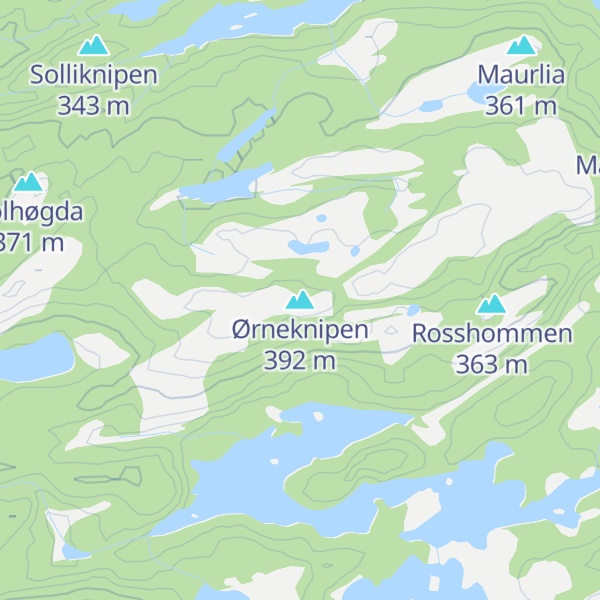Map of Ørneknipen