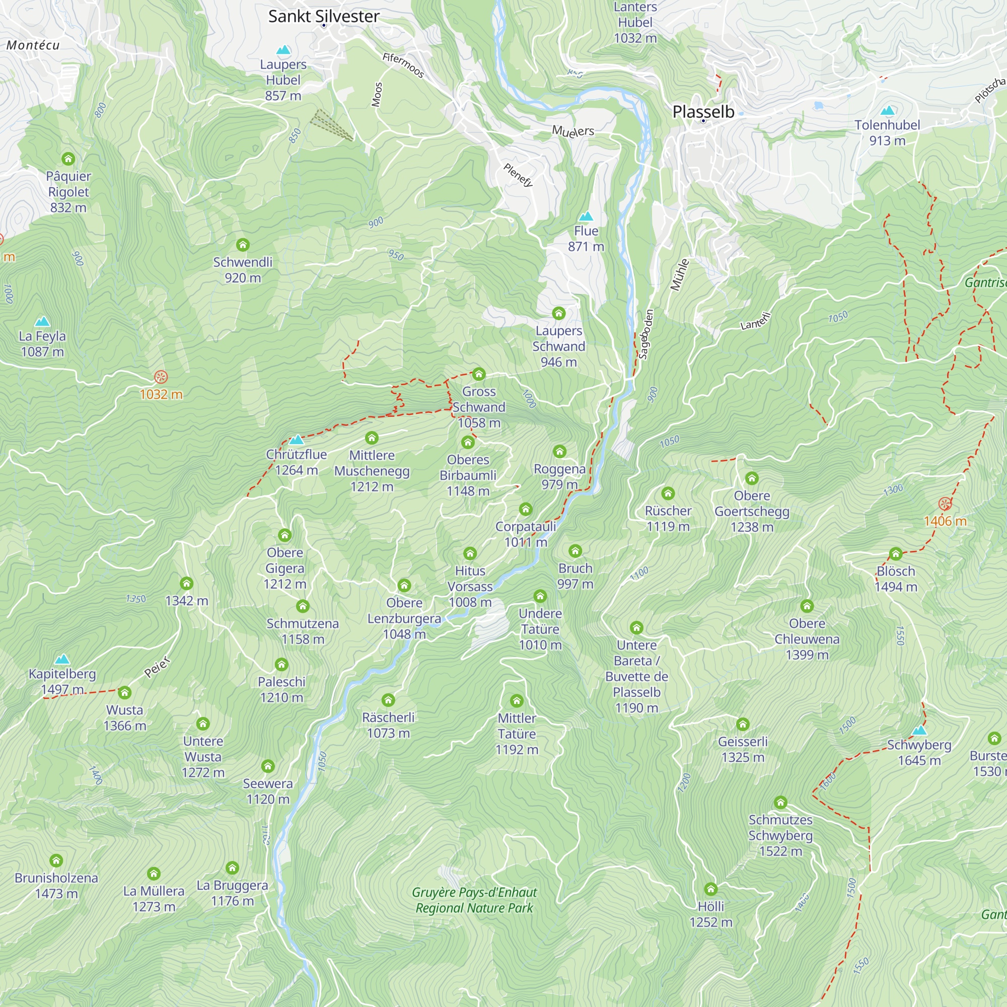 Buntschli map