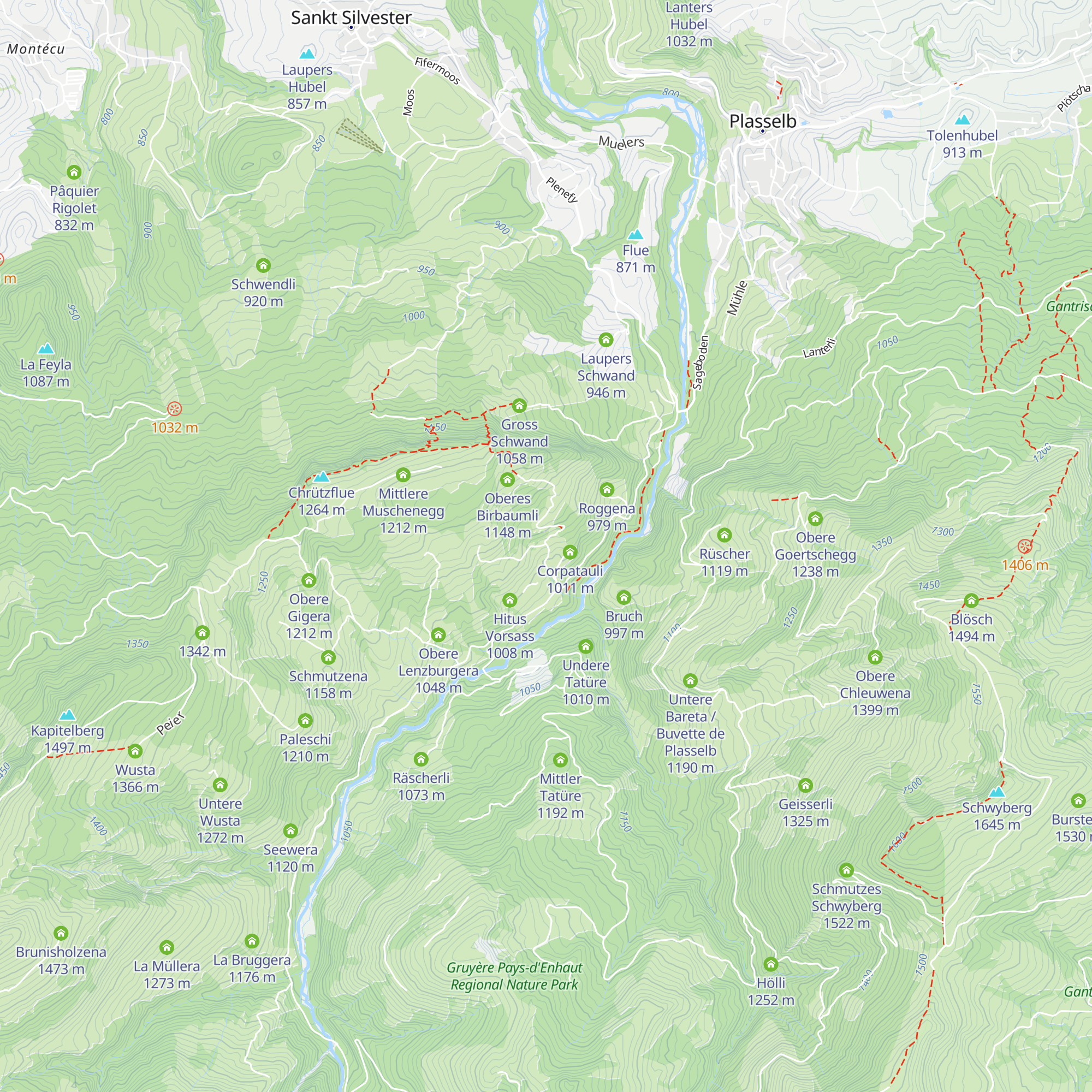 Buntschli map
