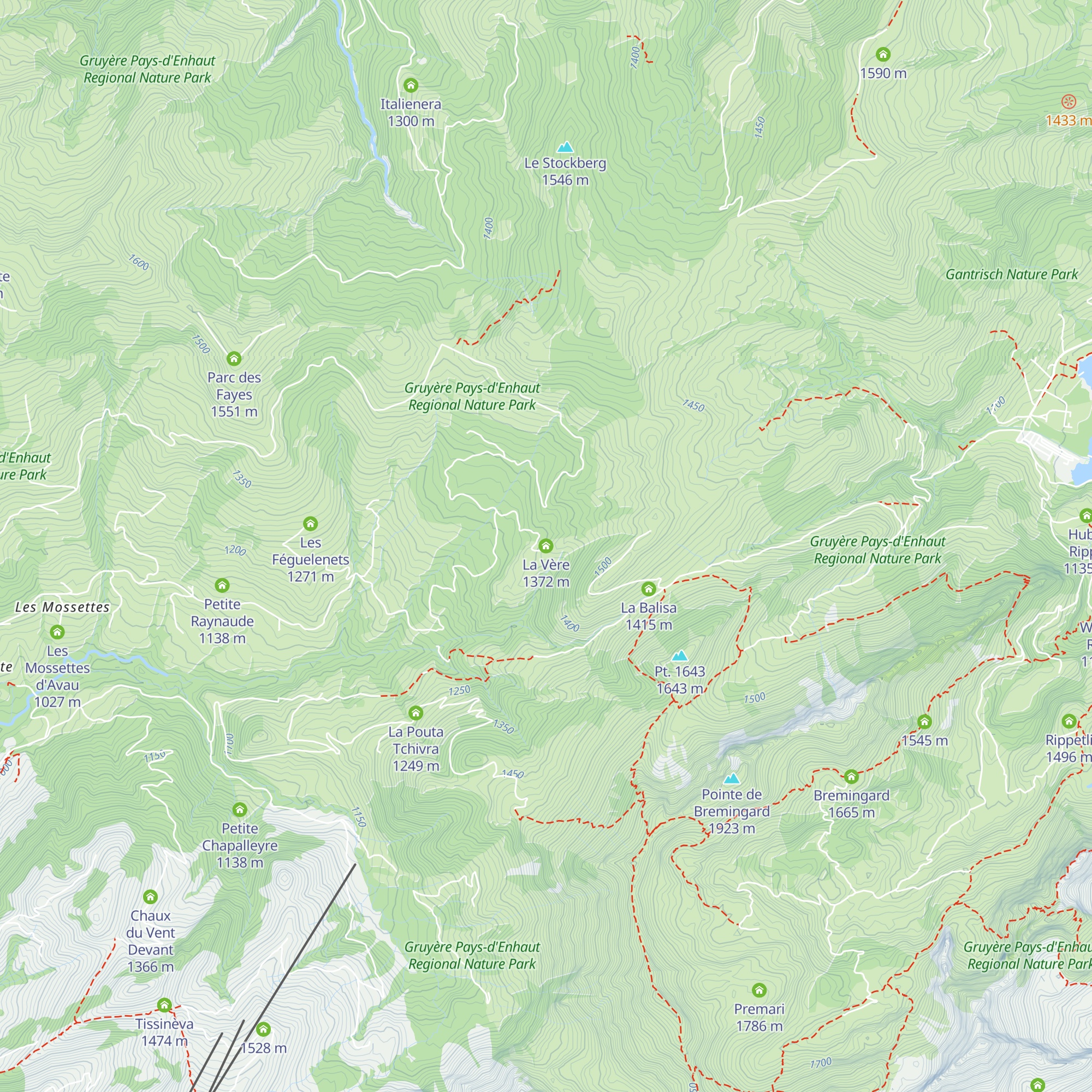 La Vère map