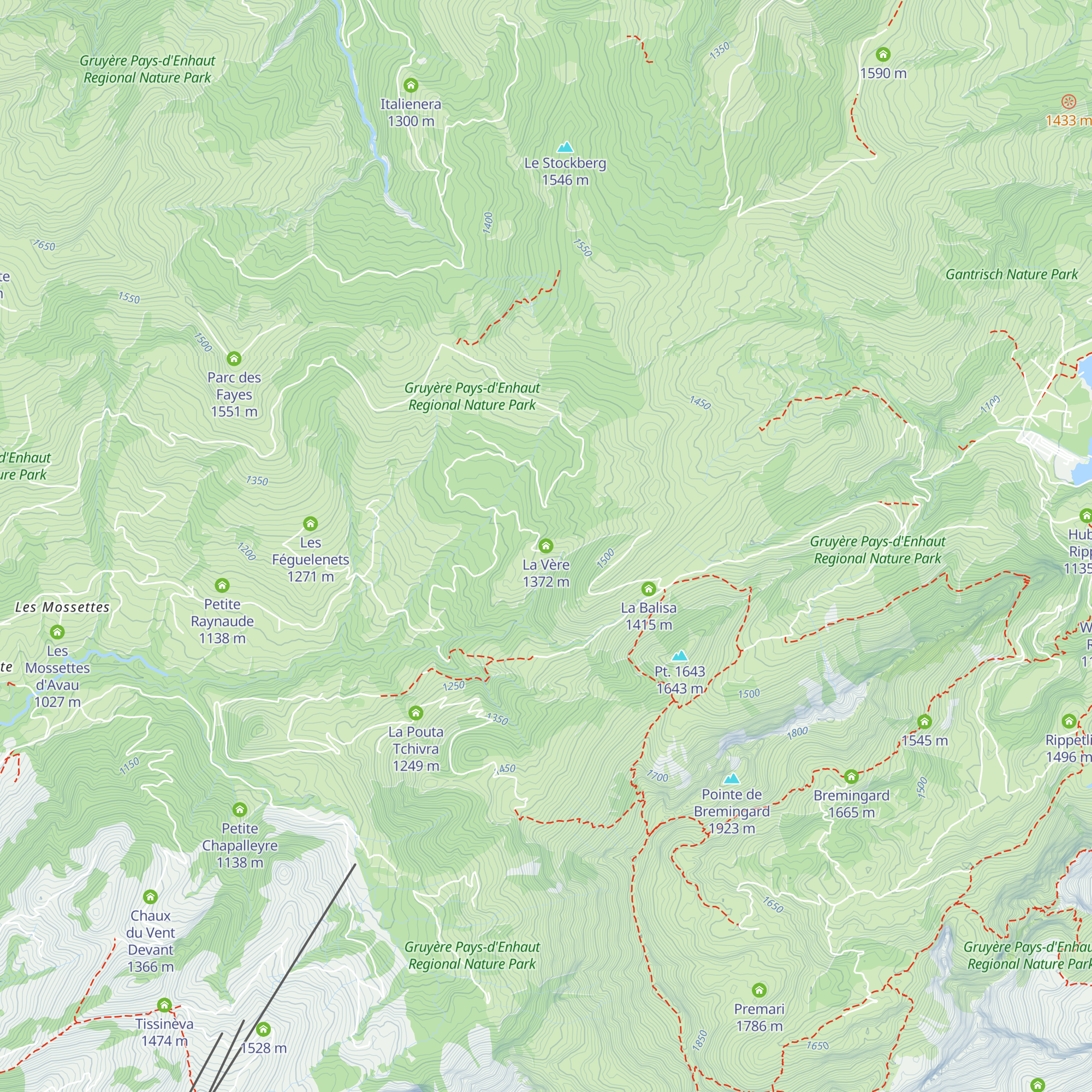 La Vère map