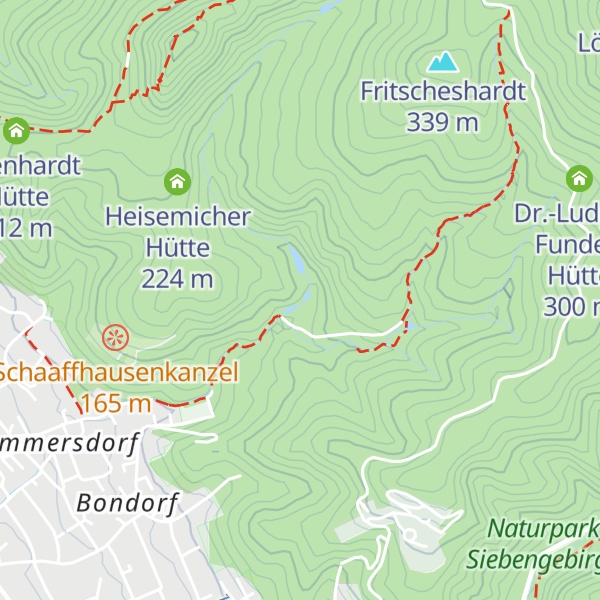 Map of Rommersdorfer Hütte