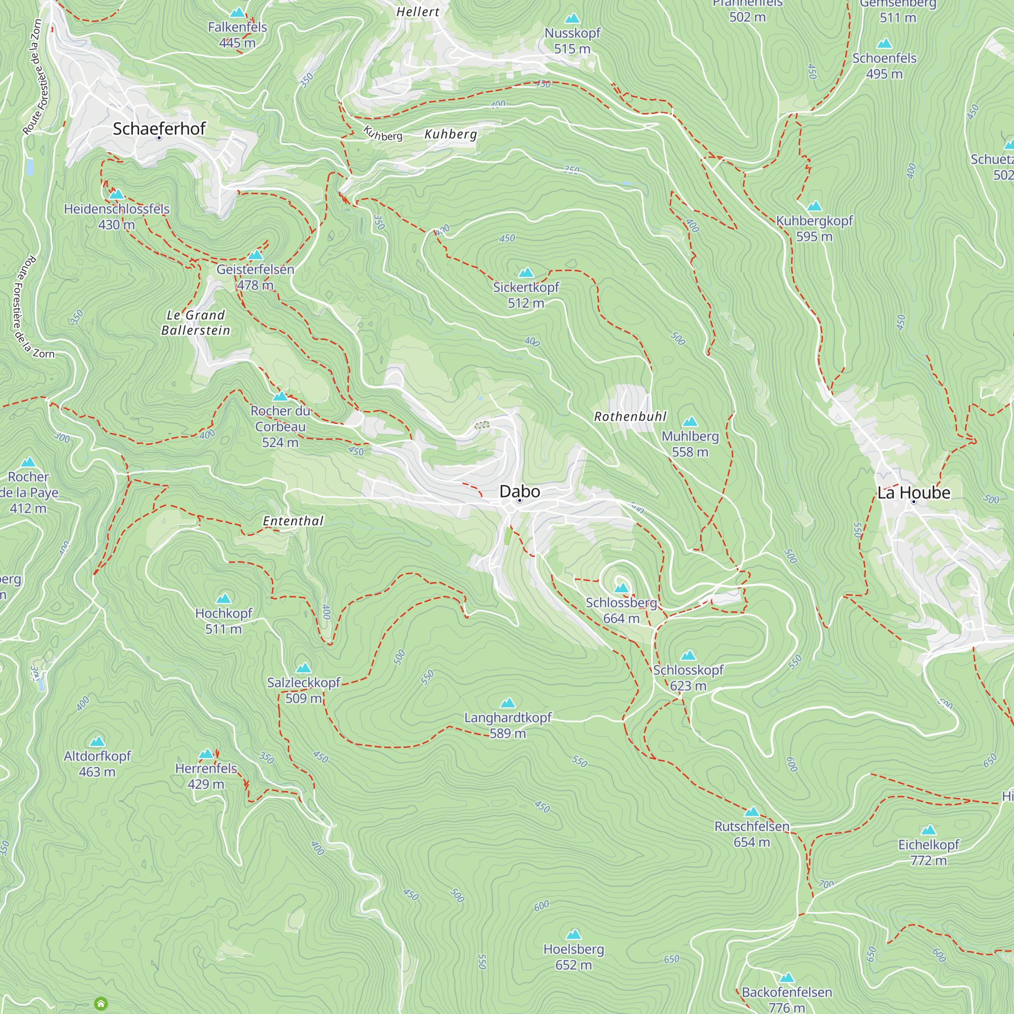 Office de tourisme du Pays du Dabo map