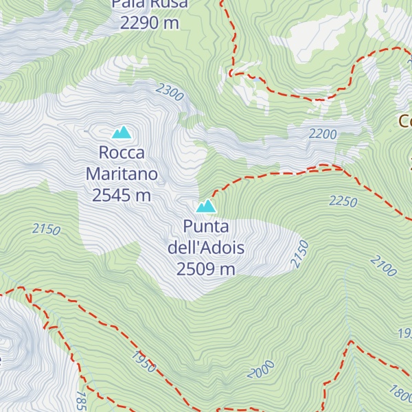 Map of Punta dell'Adois