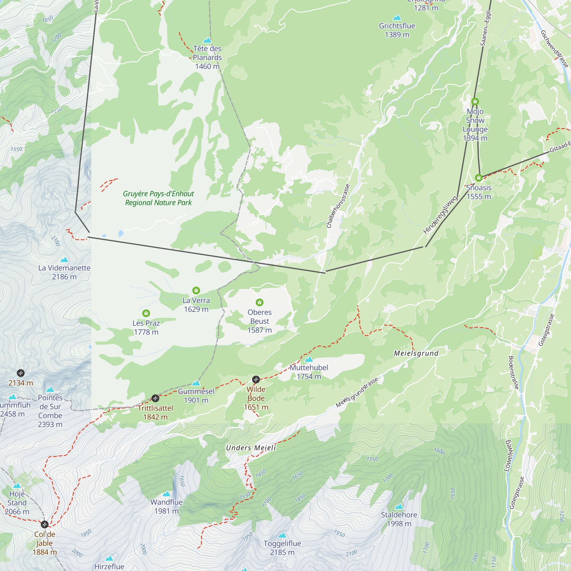 Unteres Beust map
