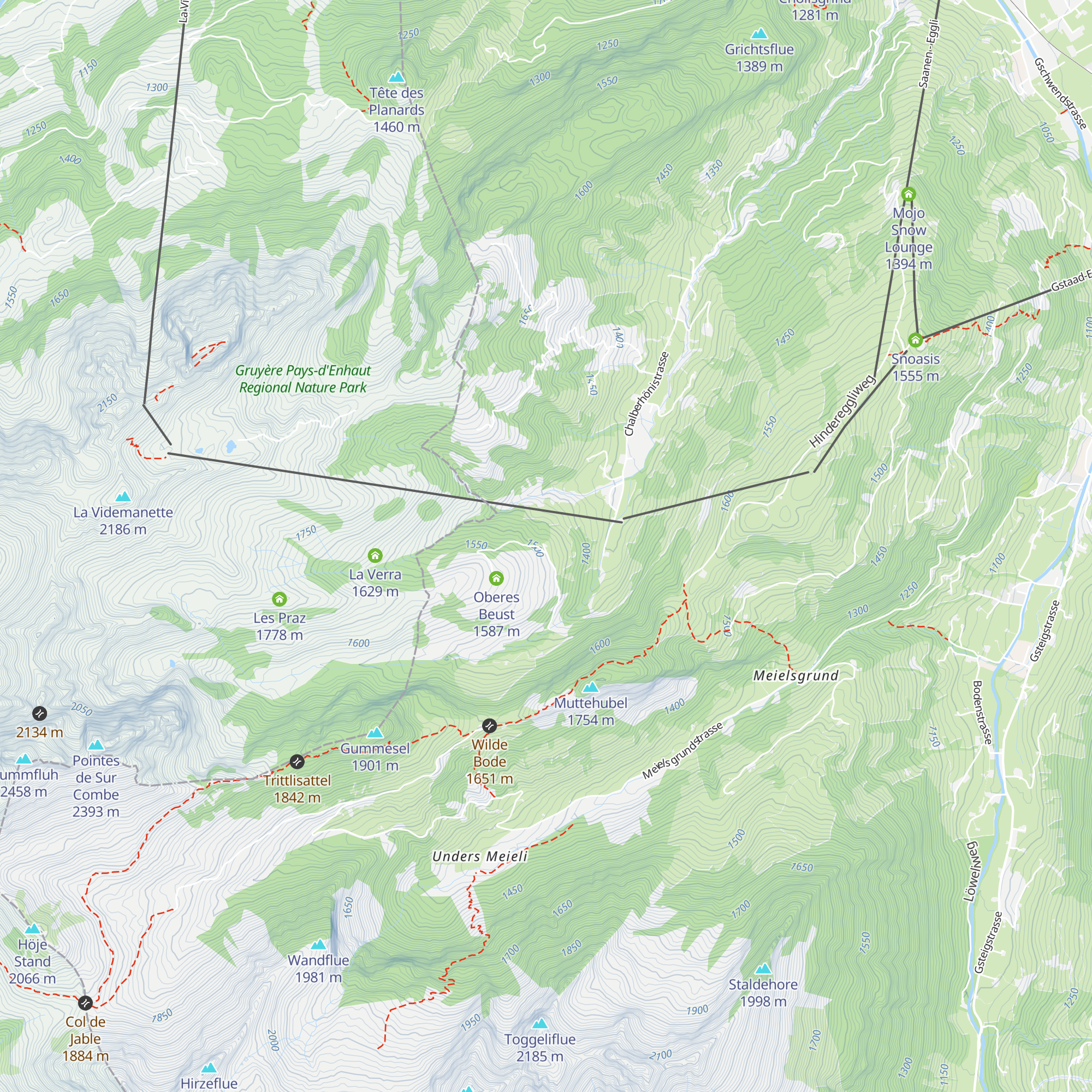 Unteres Beust map
