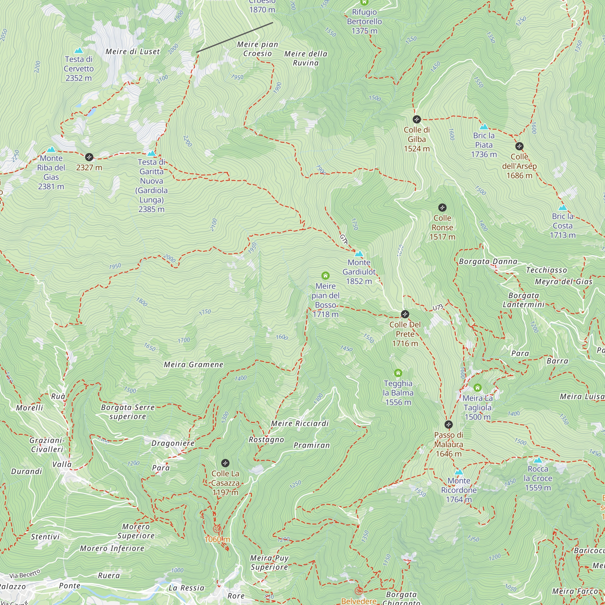 Grange Careton map